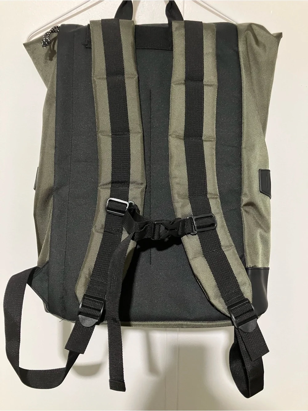 X Ray Rucksack Canvas Backpack Dark Olive Green
